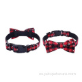 Collar de perro personalizado de alta calidad con bowtie